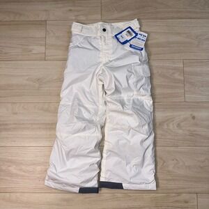 NEW Columbia Snow Pants Youth XS White Starchaser II Peak Waterproof Ski Snow